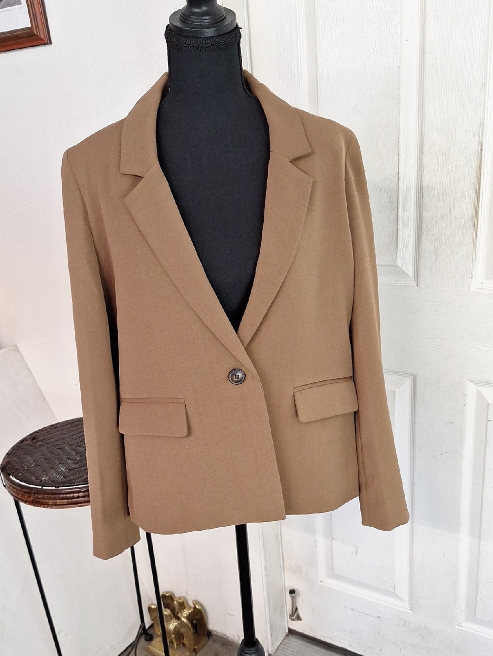 NWT Madewell The Dorset Crop Blazer in Easygoing Crepe